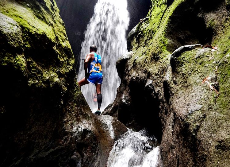 Le passage de la cascade de la Falaise