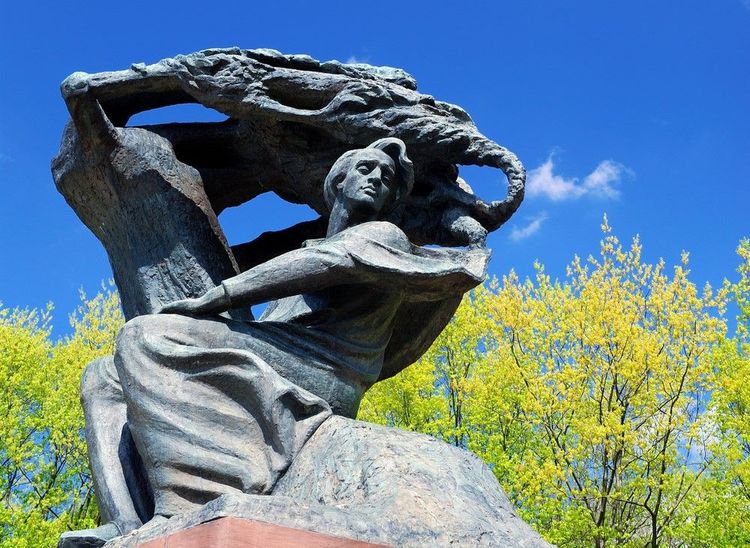 Le monument de Frédéric Chopin à Varsovie