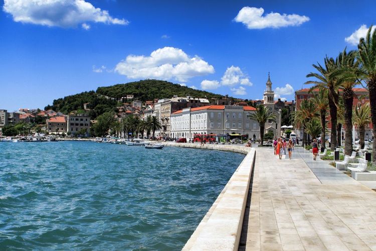 La promenade sur le front de mer, Split.