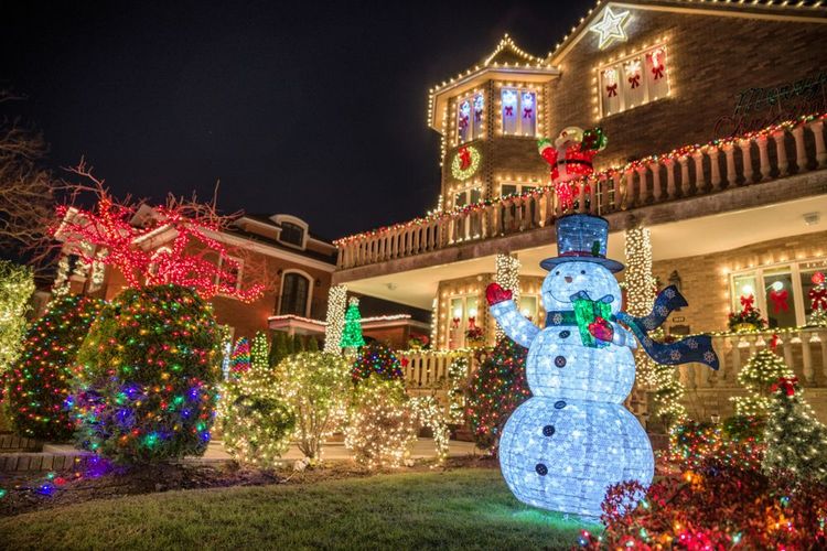 Les maison illuminées de Dyker Heights.