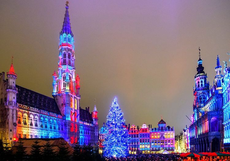 Bruxelles, sons et lumières de Noël sur la Grand-Place