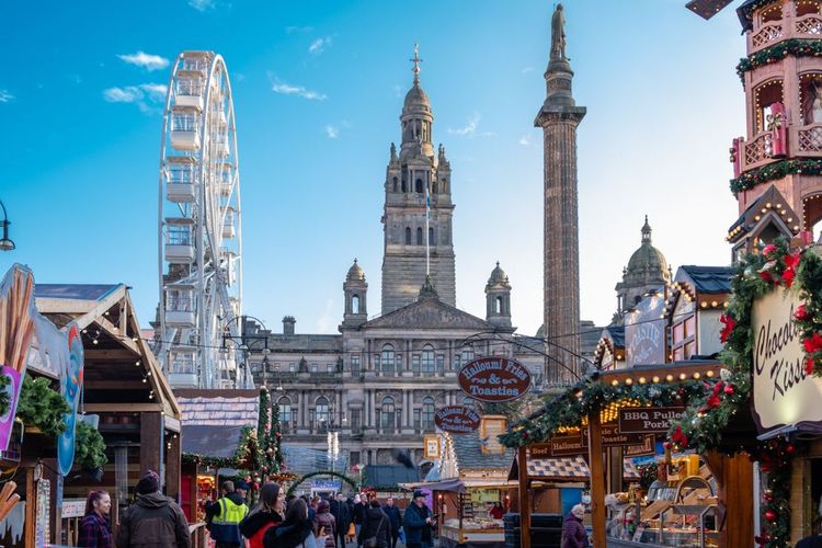 Le marché de Noël de Glasgow.