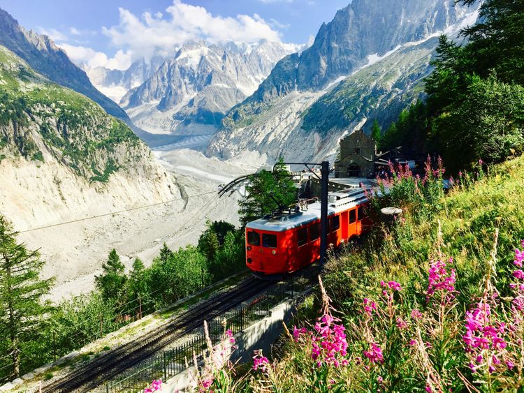 Descubra el glaciar Mer de Glace en el tren de Montenvers