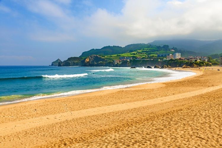La plage de Bakio est d'une grande propreté