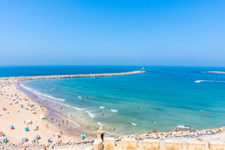 La plage de Rabat.