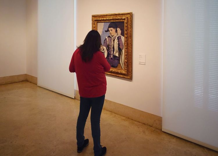 Arlequin au miroir, Picasso, Musée Thyssen-Bornemisza, Madrid, Espagne