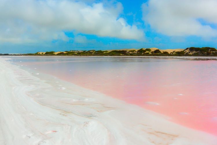 Le lac Hillier en Australie