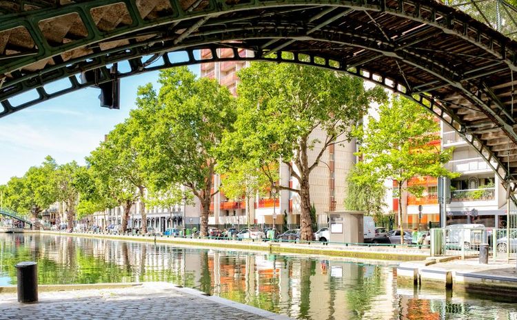 Canal Saint Martin, Quai de Jemmapes, Paris