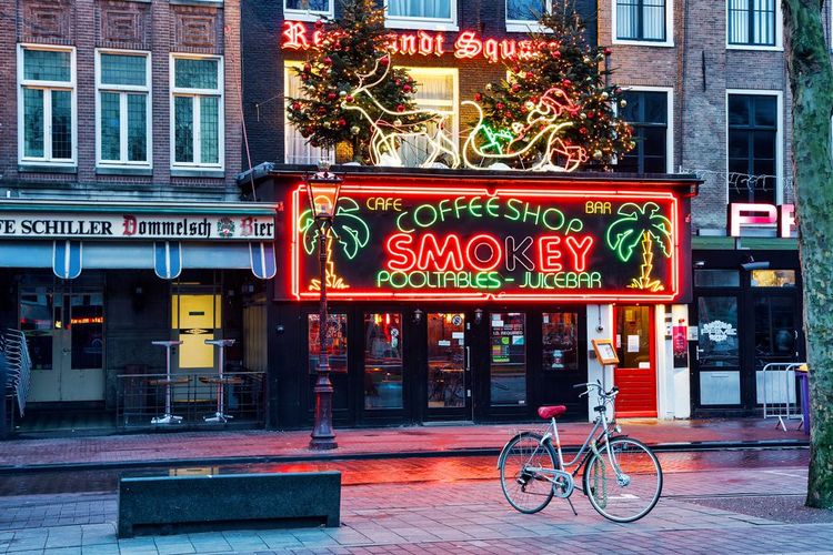 Un coffee shop à Amsterdam