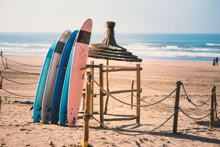 A morning of surfing in Casablanca