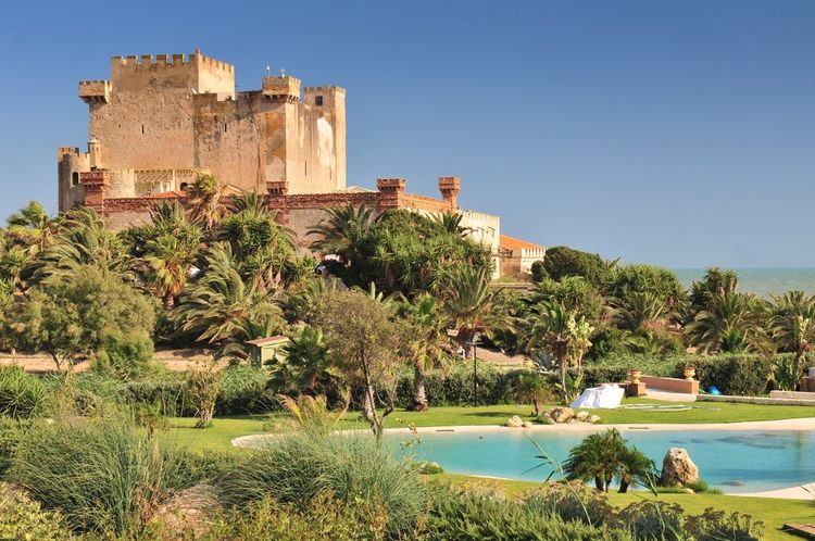 Le château de Falconara à Licata. Sicile