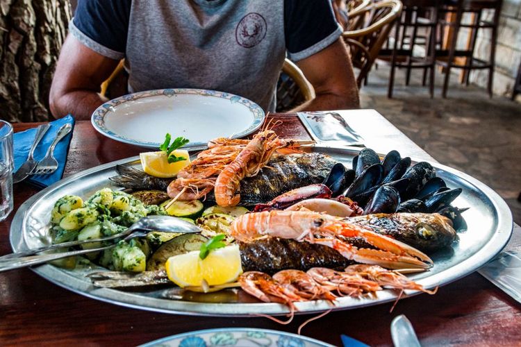 Plateau de fruits de mer à Split