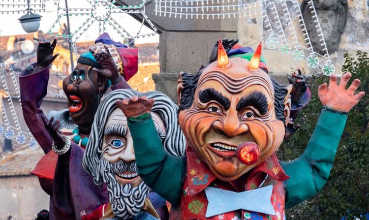 Pendant le carnaval de Ronciglione