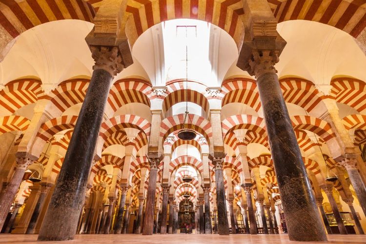 Une colonade de 856 colonnes dans la mosquée-cathédrale. Exceptionnel !