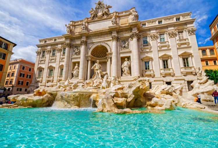 La fontaine de Trevi à Rome