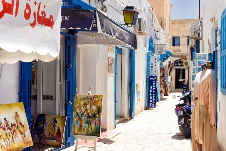 Les ruelles de Houmt El Souk à Djerba