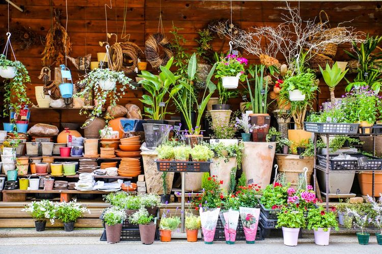 Un magasin de fleurs à Tokyo