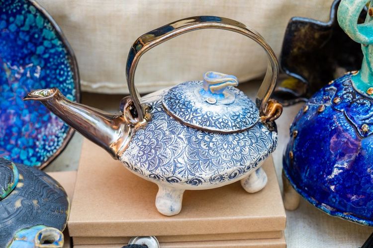 Théière en céramique originale d'inspiration orientale