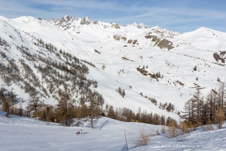 Paysage hivernal du Pays des Ecrins.