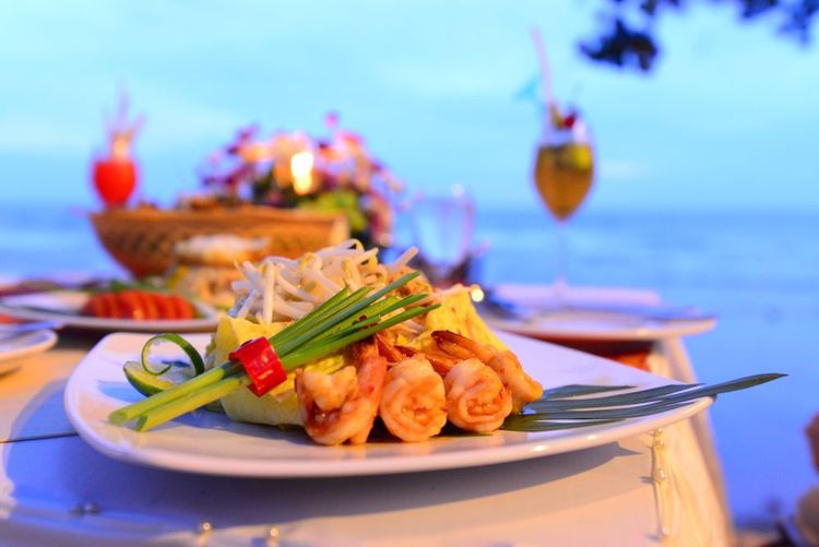 Cuisine exotique pour Noël sour les tropiques
