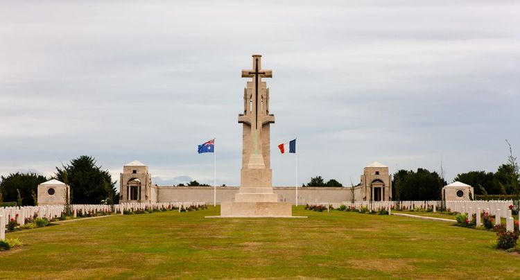 Mémorial national australien près de Villers-Bretonneux, France.