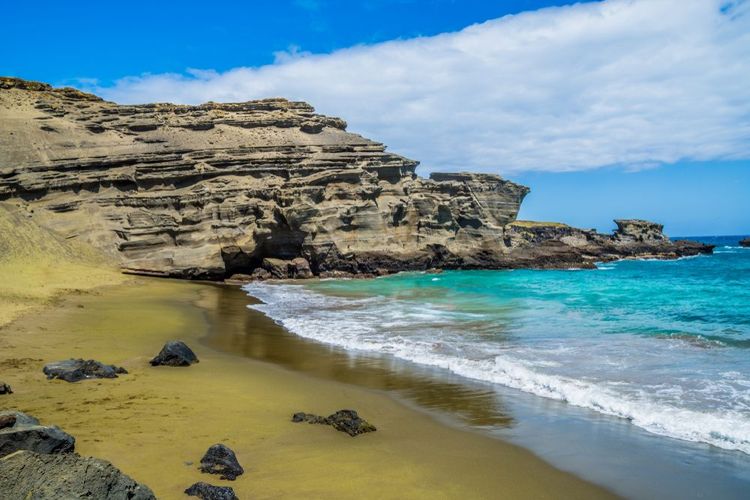 La plage de Papakolea