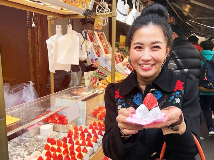 Dans le marché de Tsukiji.