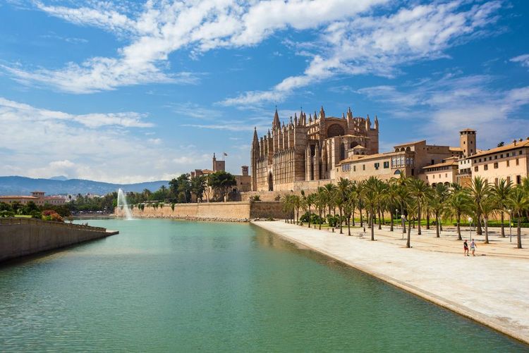 Vue sur la cathédrale de Palma de Majorque