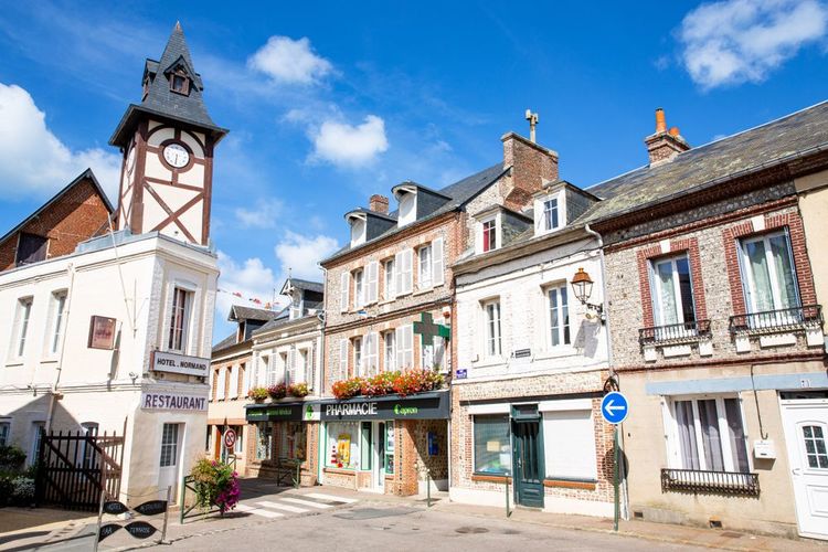 Le centre historique d'Yport, Normandie, France 