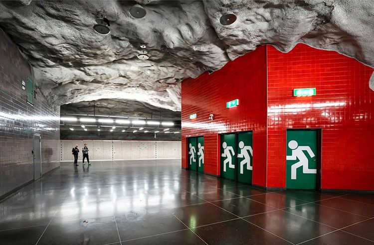 La station Universitetet, sur la ligne 14