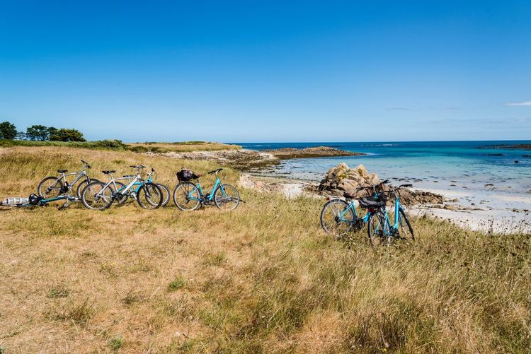 Une plage du Finistère en été.