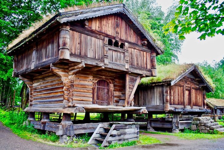 Grenier ancien au Folk Museum de Bygdøy