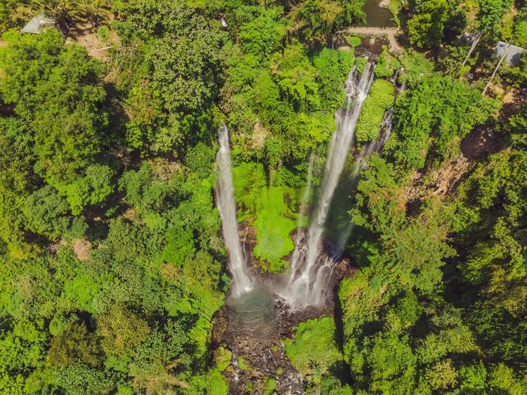 Chute d'eau de Sekumpul à Bali