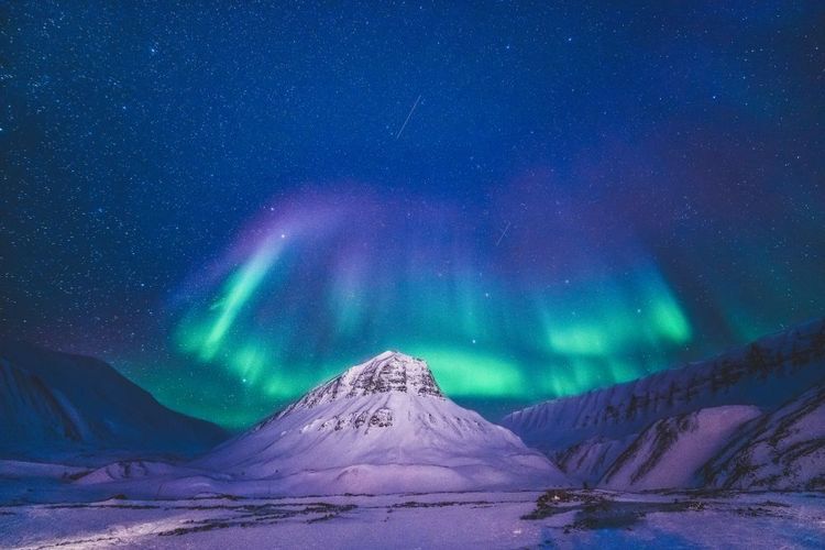 Aurores boréales de Svalbard, Norvège