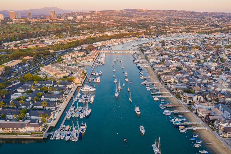L'île de Balboa, Newport Beach, Etats-Unis