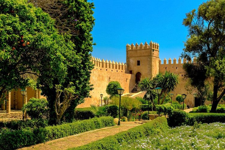  Jardins andalous dans la Kasbah de l'ancienne forteresse Udayas