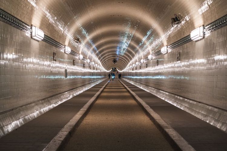 Der Alte Elbtunnel in Hamburg