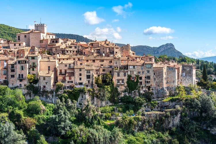 The mountain village of Tourrettes-sur-Loup