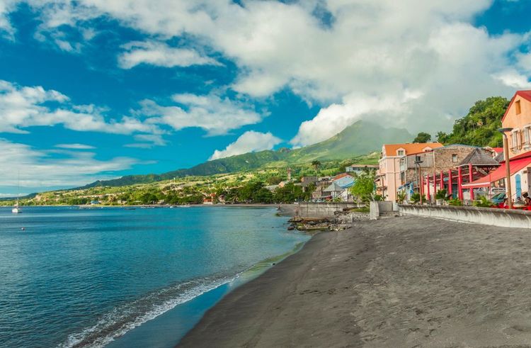 La ville de Saint-Pierre en Martinique