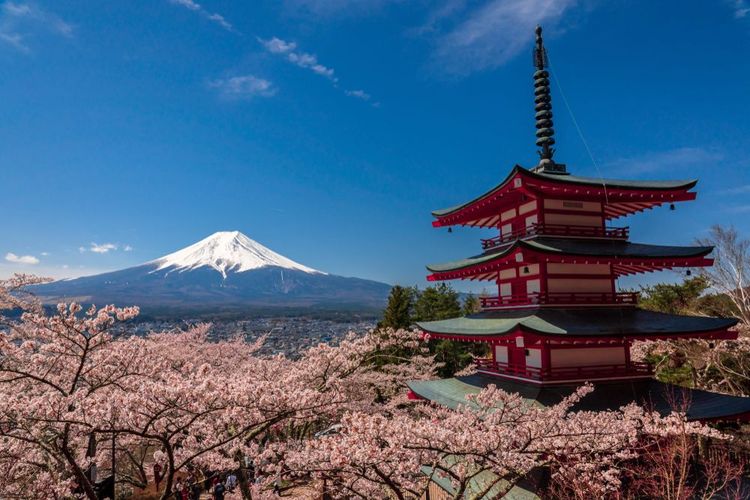 Le mont Fuji au Japon