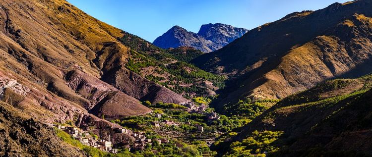 El pueblo de Imlil y el monte Toubkal