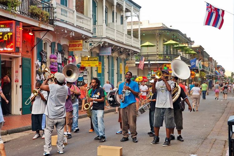 Bourbon Street, Nouvelle Orléans, Etats-Unis