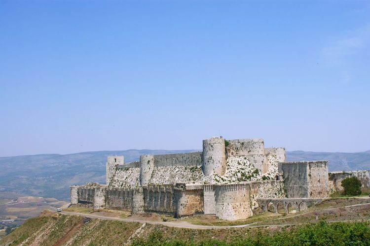 Le krak des chevaliers et le Château Alhsn, en Syrie