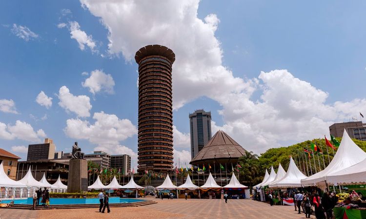 Get a bird's eye view of Nairobi from the Kenyatta International Convention Centre