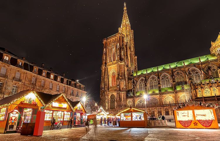 Le marché de Noël de STrasbourg, place du Château