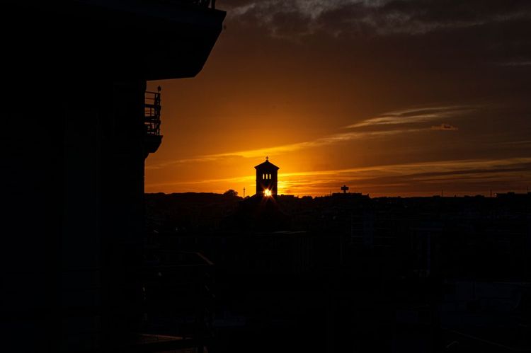 Coucher de soleil sur l'église de San Rocco