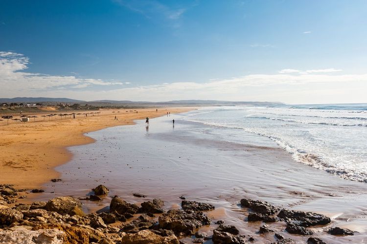 Sidi Kaouki, la plage est immense et calme