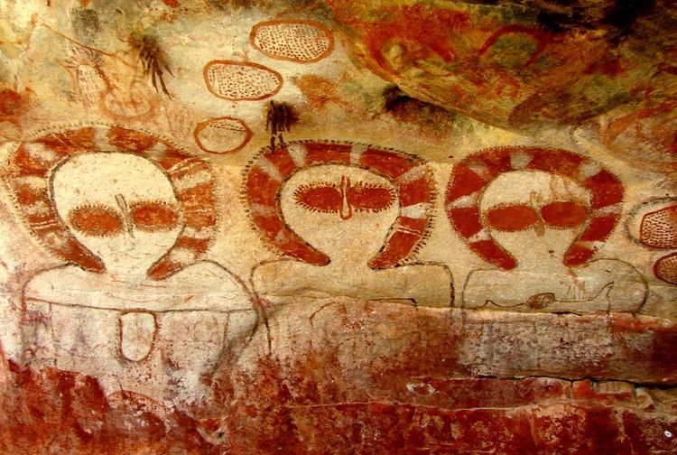 Peintures rupestre aborigène en Australie