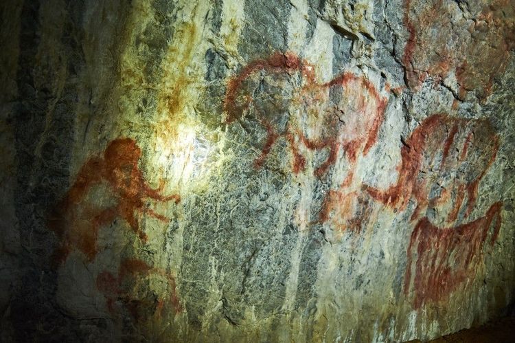 Peintures rupestres préhistoriques de la grotte russe de Shulgan-Tash