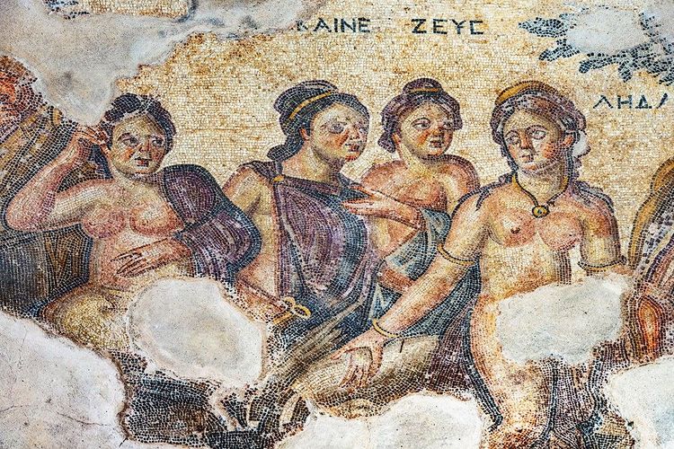  Leda se prépare à rencontrer le cygne, Villa d'Aion